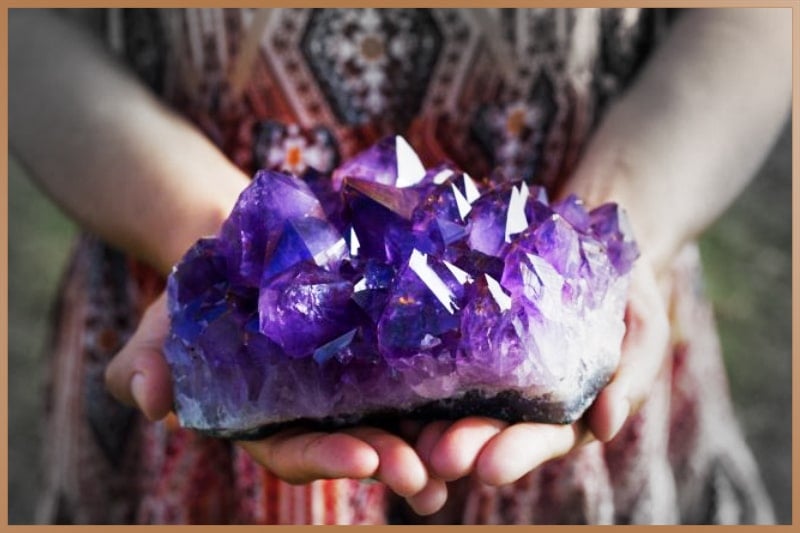 Purple amethyst increases the effects of meditation