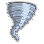 Tornado or rotating air