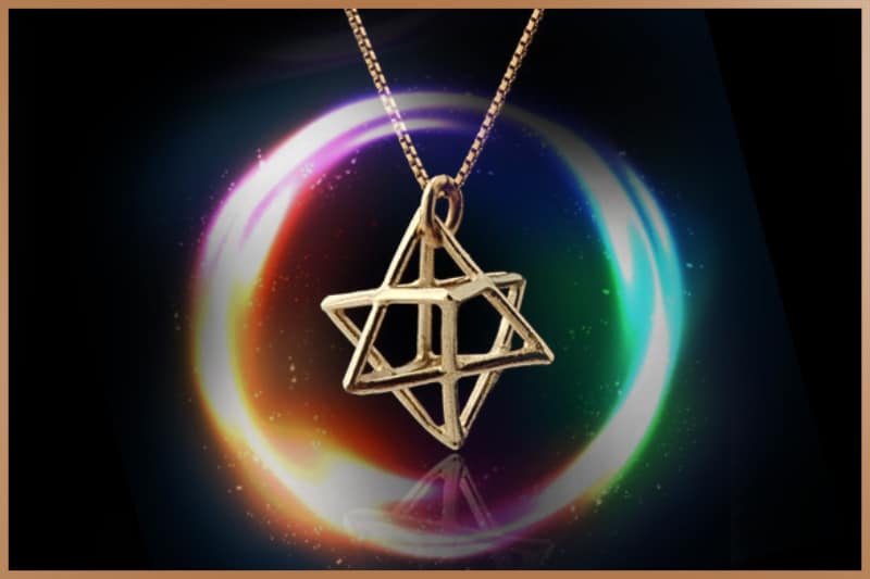 Merkabah symbol used as a talisman