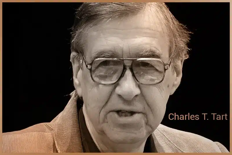 Close-up portrait of Charles T. Tart, an influential American psychologist and parapsychologist known for his work on human consciousness and psi phenomena.